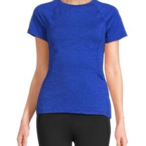 Women's Spyder Blue Activewear Short Sleeve Top XL